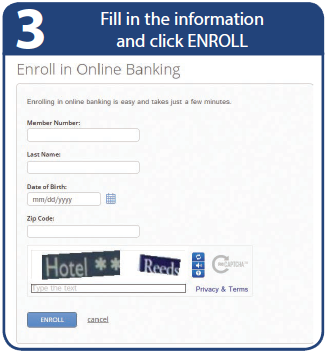 Step 3: Fill in the information and click ENROLL