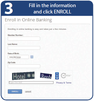 Step 3: Fill in the information and click ENROLL