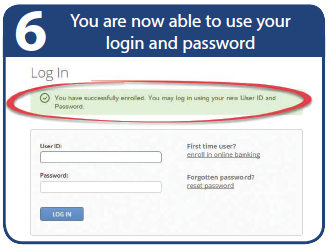 Step 6: You are now able to use your login and password.