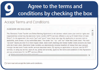 Step 9: Agree to the terms and conditions by checking the box.